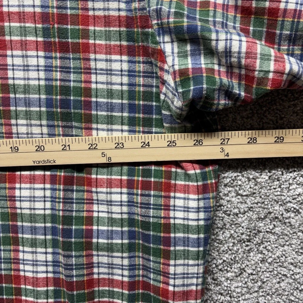Vintage Y2K Polo Ralph Lauren The Big Shirt Mens Large Plaid Flannel Button Down